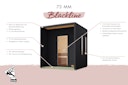 Vorschaubild Karibu Design Saunahaus Arcadia Blackline - 73 mm inkl. gratis Sauna-Zubehörset im Wert von 234,94 €