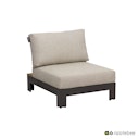 Vorschaubild Apple Bee Lounge Mittelmodul STICKS AND MORE, Aluminium Taupe / Teak Coastal / Kissen BEE WETT (100 % Polypropylen) Natural OAK