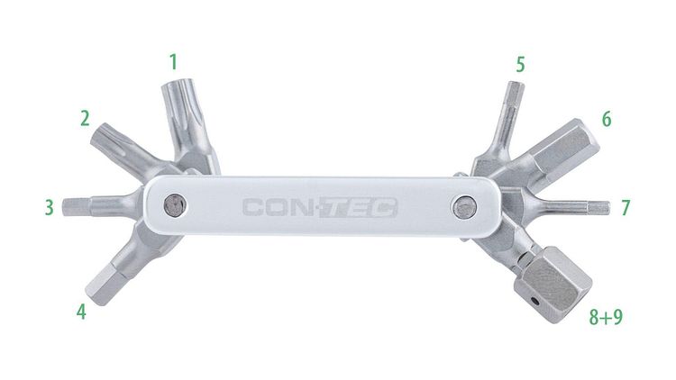 CONTEC Multifunktionswerkzeug TFR - Buster 9 silber