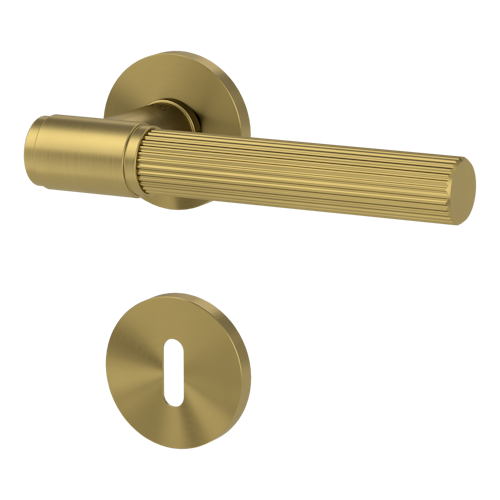 Griffwerk VAYA 136 ARIS fast2fix Fast2Fix Rosetten rund Buntbart Gold matt