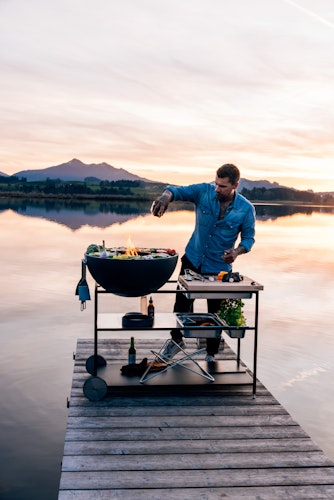 höfats FIRE KITCHEN mit BOWL 70 Plancha-Grillset tief*