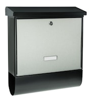 Burg Wächter Briefkasten London-Set 68670 Black+Steel