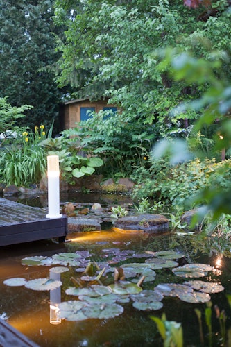 Heissner Starter-Set 3 Gartenleuchten mit Dämmerungssensor