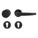 Vorschaubild Griffwerk Wechselgarnitur VAYA 194 ALDA fast2fix Fast2Fix GK3 Rosetten rund Knopf R2 Graphitschwarz R