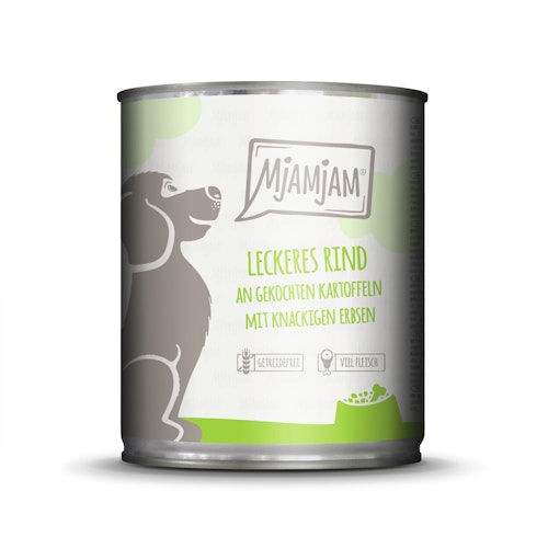 MJAMJAM Leckere Mahlzeit 800g Dose Hundenassfutter