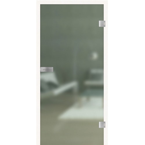 Griffwerk Glasdrehtür ALL SATIN 501 Milchglas-Satinato/Grünglas, ESG/VSG, Studio/Office