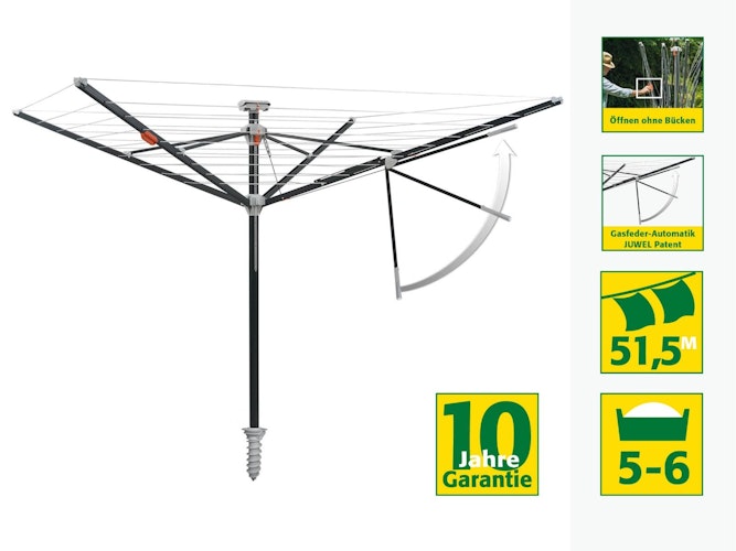 Juwel Wäschespinne FUTURA ELEGANT XXL LIFT