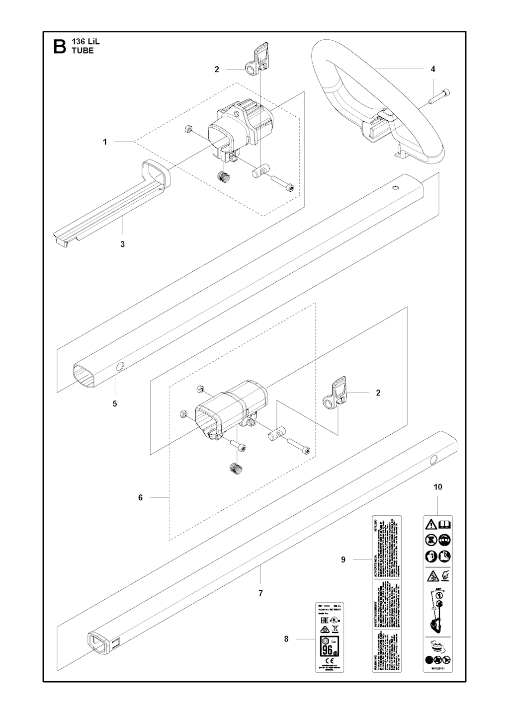 Explosionszeichnung Ersatzteile