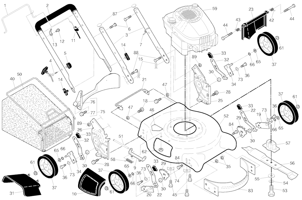 Explosionszeichnung Ersatzteile