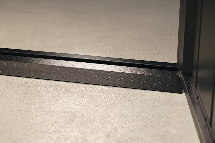 Wolff Finnhaus Bodenrampe Einzeltür für Premium Metall Gartenhäuser