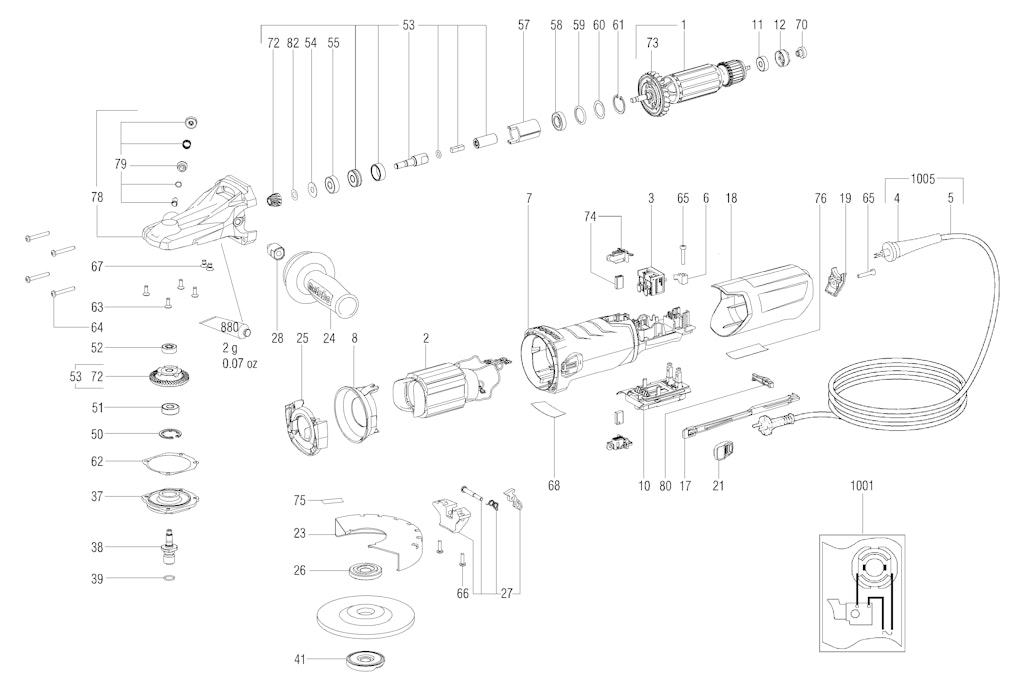Explosionszeichnung Ersatzteile
