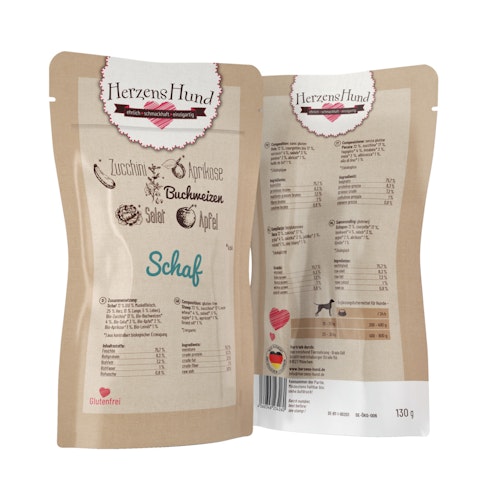 Herzenshund 130 Gramm Hundenassfutter