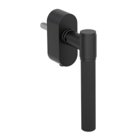 Griffwerk Fenstergriff VAYA 136 ARIS Graphitschwarz R 7x40