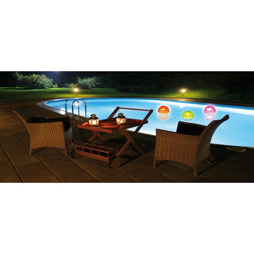 Heissner Solar-Lichtkugel Farbwechsel 3er-Set (SL303-00)