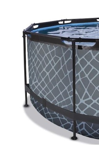 Exit runder Rahmenpool mit Sandfilteranlage (Höhe 122 cm)