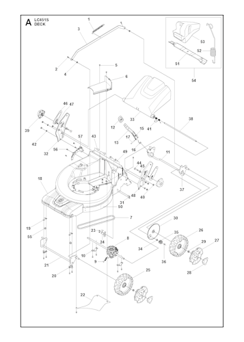 Husqvarna Rasenmäher gelegentliche Nutzung 967343101 LC 451S
