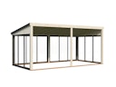 Vorschaubild Palmako Glashaus Lumi 16,2 m² (Wintergartenanbau) - Slide Plus