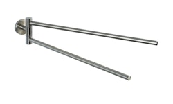 Wenko Handtuchhalter mit 2 Armen, Bosio, Edelstahl