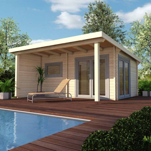 Infraworld Gartensauna Bella 1 - 70 mm