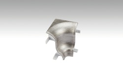 RESTPOSTEN SALE MEISTER Innenecken Fußleiste Profil 1MK / Edelstahl-Optik 2002