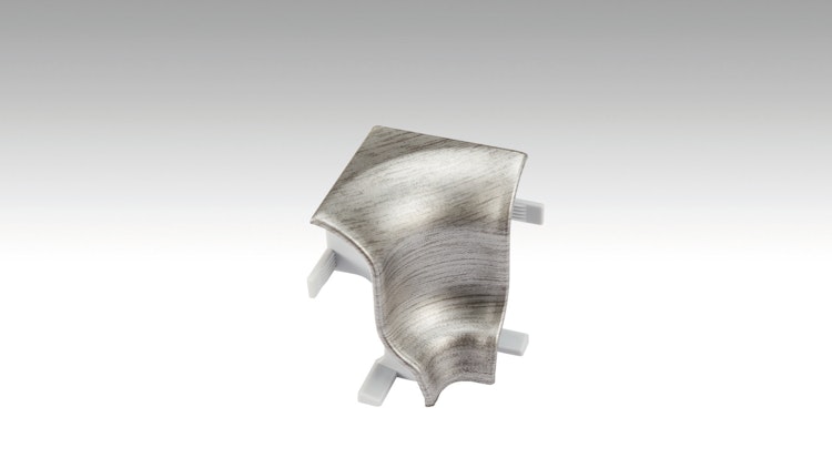 RESTPOSTEN SALE MEISTER Innenecken Fußleiste Profil 1MK / Edelstahl-Optik 2002