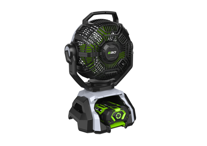 EGO Power Akku-Ventilator FN1000E 25 cm, Sprühnebelkühlfunktion Kit