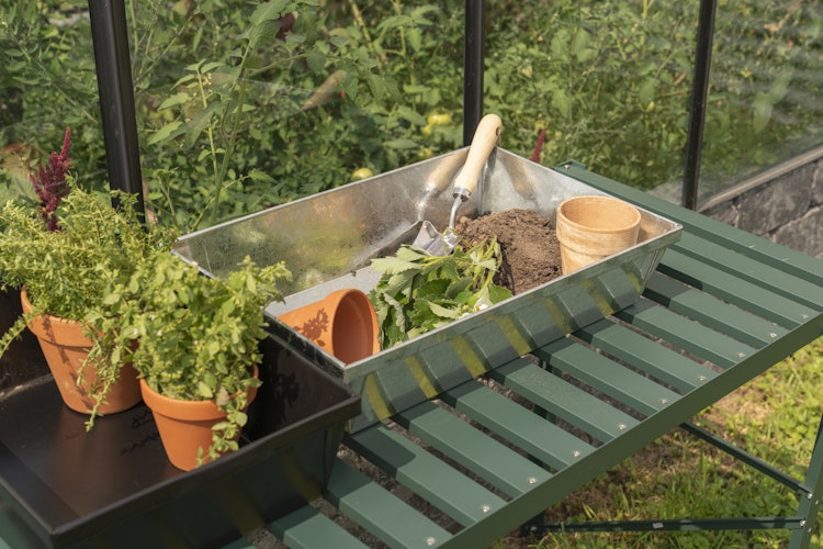 Vitavia Pflanzschale Massiv galvanisiert Alu 38,5 x 28,5 x 11,5 cm