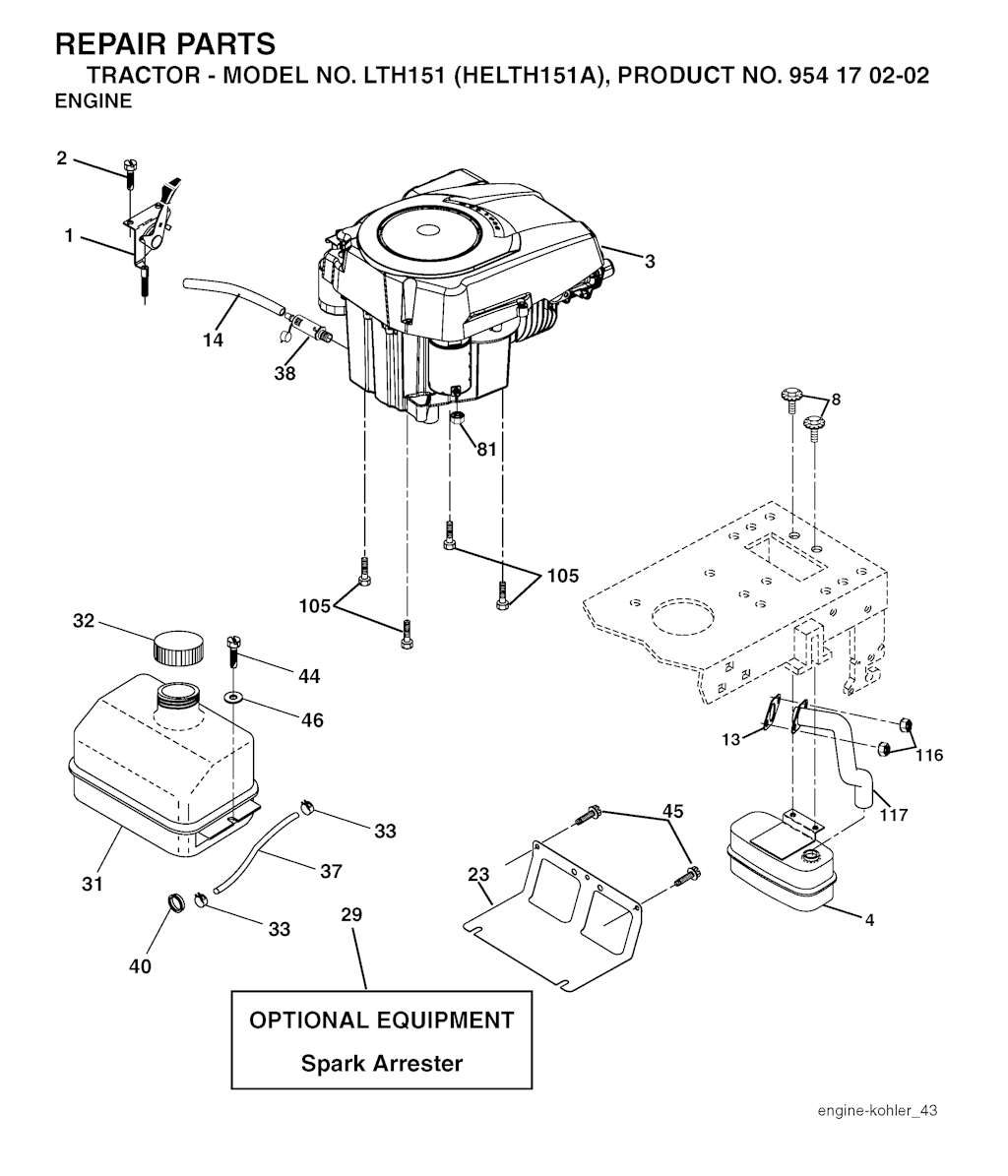Explosionszeichnung Ersatzteile