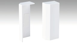 MEISTER Endkappen Fußleiste Profil 9PK/19PK (je 1 Stk. L|R / VPE)  Weiß 2001Zubehörbild