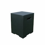 Gardenforma Abdeckung for Gasflaschen, Beton-Optik schwarz, Faserbeton für 5kg GasbehälterZubehörbild