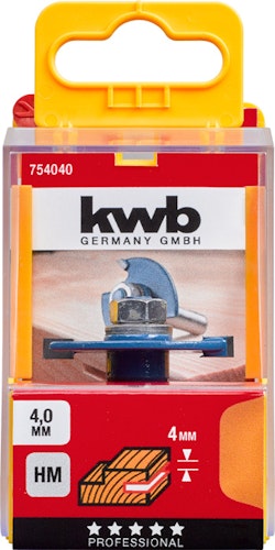 kwb Sch-Nutfräser HM 4 mm SB-Box 754040