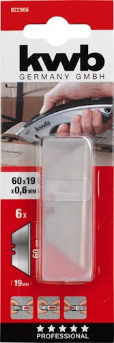 kwb 6 Trapezklingen 60x19mm Spend. 22906