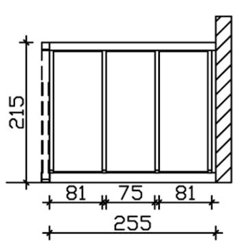 Skan Holz Seitenwände für Terrassendächer aus Douglasie