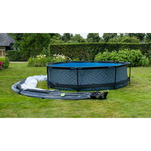 EXIT Pool Abdeckungs-Kuppel am Boden ECO universal - Ø460 / Ø550 cm