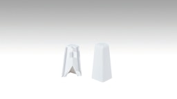 MEISTER Außenecken Fußleiste Profil 3PK (2 Stk./VPE)  Weiß 2001Zubehörbild