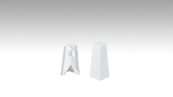 MEISTER Außenecken Fußleiste Profil 3PK (2 Stk./VPE)  Weiß 2001