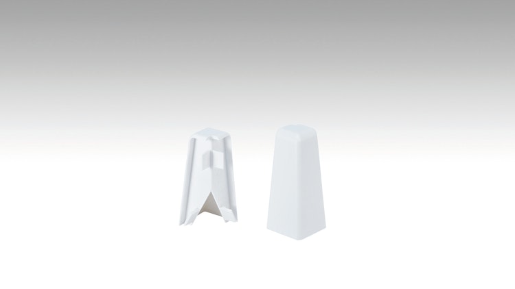 MEISTER Außenecken Fußleiste Profil 3PK (2 Stk./VPE)  Weiß 2001