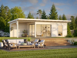 Palmako Gartenhaus Andrea 17,1+7,9 m² mit Schiebetür - 44 mm