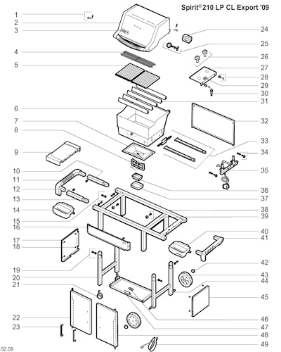 Weber Spirit E-210CL LP Blk (DE/AT)