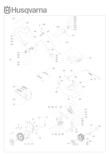 Husqvarna Rasenmäher gelegentliche Nutzung 965159001 R 146S