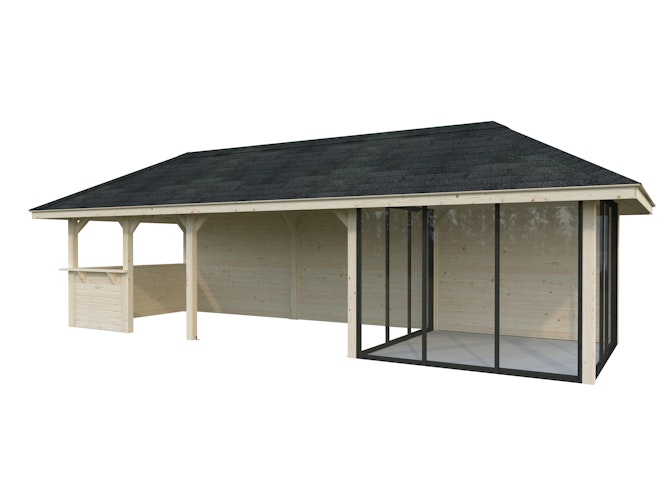 Palmako Pavillon Bianca 24,9 m² Set 216 Slide - 28 mm