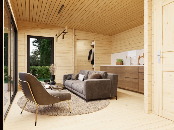 Palmako Ferienhaus Cecilia 32,0 m² Slide Plus - 70 mm