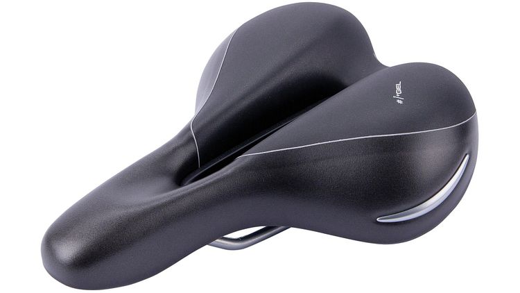 CONTEC Sattel Elliptic + Damen schwarz/silber L 266 x B 200 mm