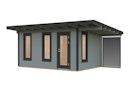 Vorschaubild Palmako Premium Gartenhaus Grace 12,4 m² inkl. 4,1 m² Anbau - 56 mm