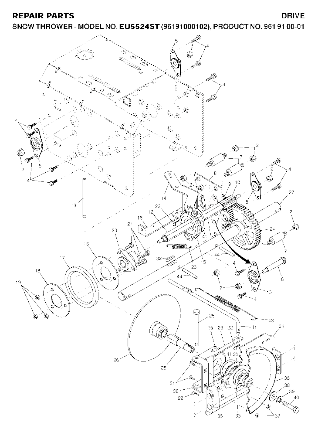 Explosionszeichnung Ersatzteile