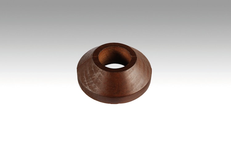 MeisterWerke Heizkörper-Rosetten Nussbaum 015-Echtholz/Massiv