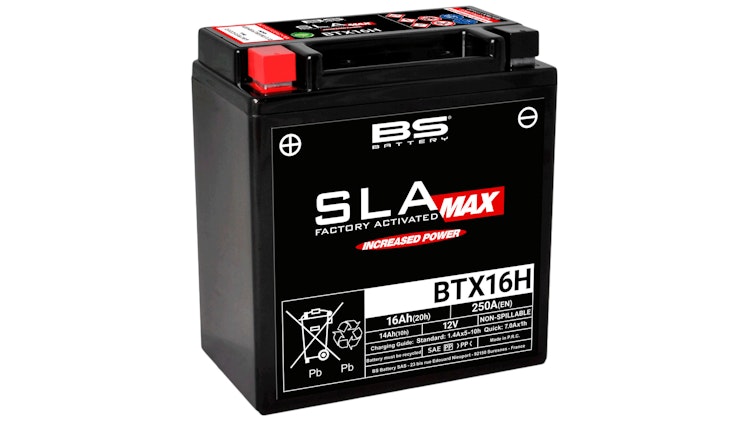 BS-Battery Batterie BS-Battery, Batterie "YTX16H" SLA-MAX, versiegelt