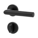 Vorschaubild Griffwerk LUCIA PROFESSIONAL PVD+ Schraubtechnik GK3 Rosetten rund WC Graphitschwarz PVD+