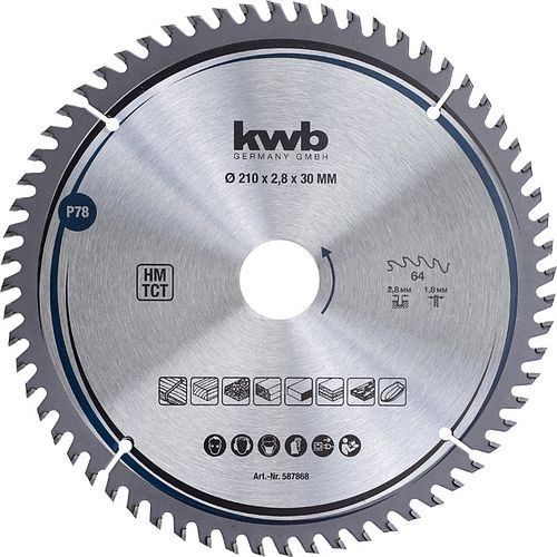 kwb Sägebl HM Fein 210x30 Z64 587868
