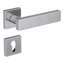 Vorschaubild Griffwerk Türgriff CARLA SQUARE Klippgarnitur- Edelstahl matt